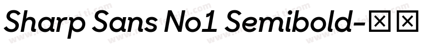 Sharp Sans No1 Semibold字体转换